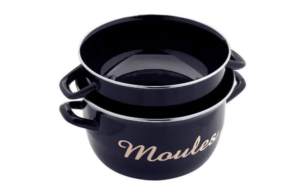 BAUMALU Marmite à moules 24 cm Noire