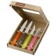 OPINEL Coffret de 4 couteaux de cuisine - Les Essentiels Fifties