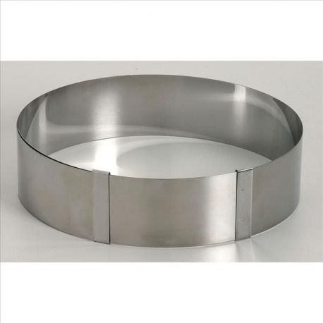 LARES Cercle à tarte extensible inox