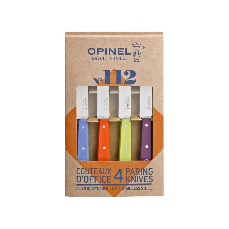 OPINEL Coffret de 4 couteaux office 10 cm - Acidulés