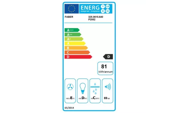 FABER Hotte décorative 90 cm VALUE X A 90 inox - 5838795