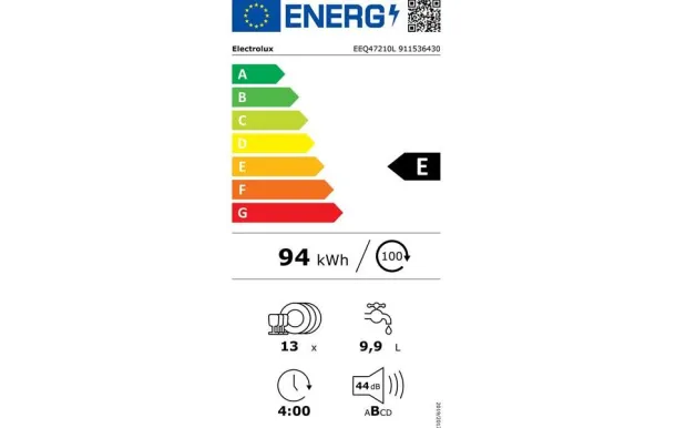 ELECTROLUX Lave-vaisselle Tout-intégrable 13 couverts 44 dB EEQ47210L