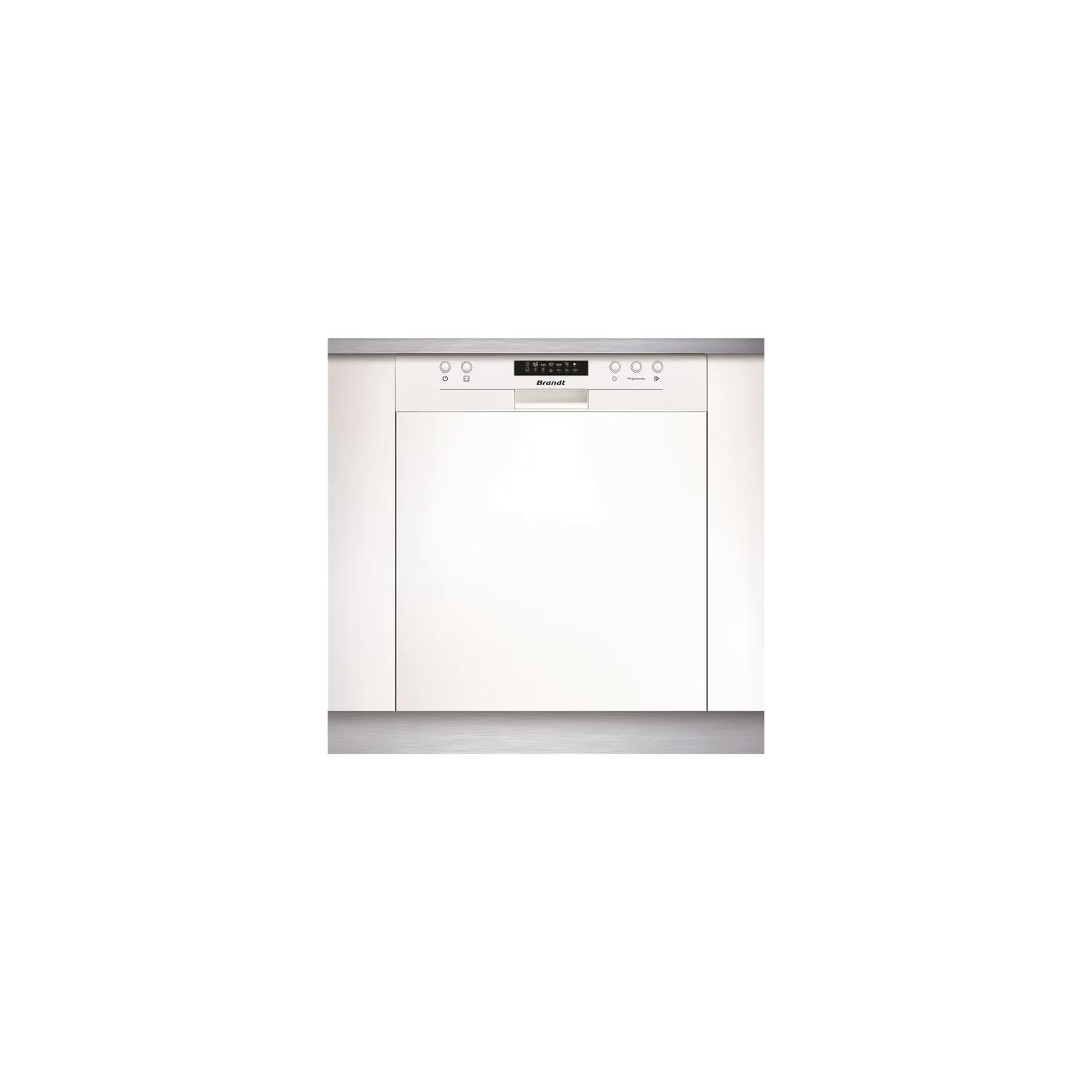 BRANDT Lave vaisselle intégrable 14 couverts 44 dB bandeau BDB424LW