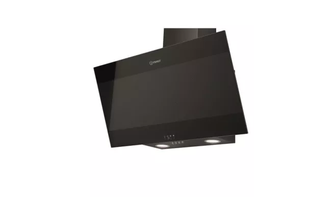 INDESIT Hotte décorative 80 cm 647 m3/h verre noir - IHVP83FLMK