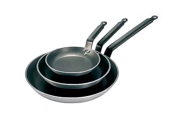  DE BUYER Poêle 24 cm choc resto induction crepieres sauteuses poeles inox revetue tefal pas cher