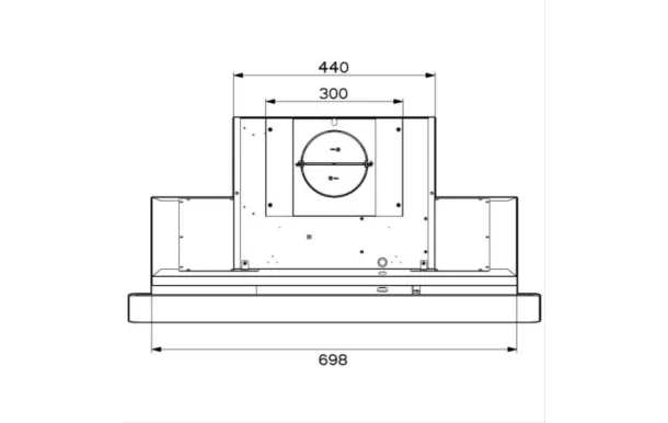  hotte decorative murale blanche camelia ROBLIN 5630306