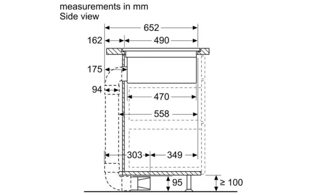 table induction aspirante siemens EX875LX67E