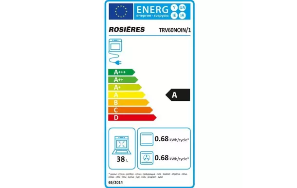 ROSIERES - lave vaisselle trio combiné vitrocéramique four lave vaisselle TRV60NOIN/1