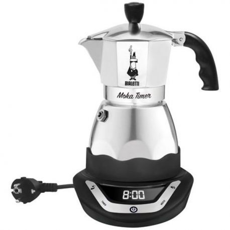 BIALETTI Cafetière italienne électrique 3 tasses - Moka Timer 