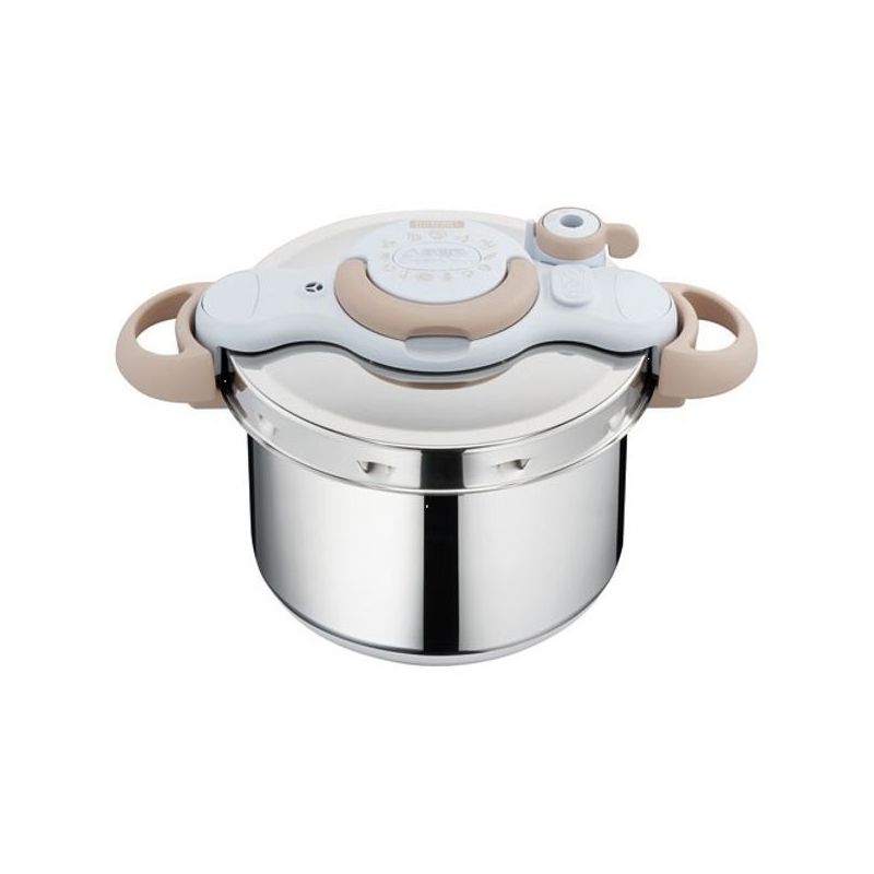 Seb 6 L Pressure Cooker, Induction, Stainless Steel Pressure Cooker,  Foldable Handles, 100 Recipe Booklet, Made in France, ClipsoMinut'easy+  blue P4900716 : : Cuisine et Maison
