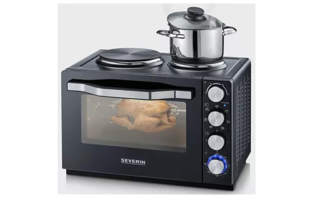SEVERIN Mini-four 30 litres + 2 plaques de cuisson - 2065