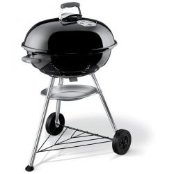 WEBER Barbecue charbon 57 cm Noir - Compact Kettle Charcoal Grill 
