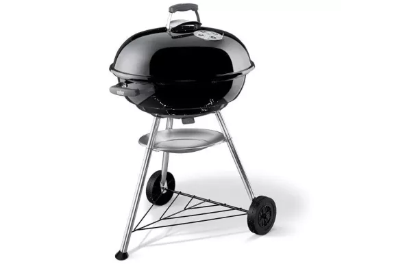 WEBER Barbecue charbon 57 cm Noir - Compact Kettle Charcoal Grill 