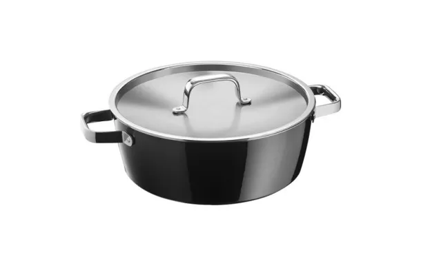 WMF Faitout bas 28 cm Noir - Fusiontec Aromatic 