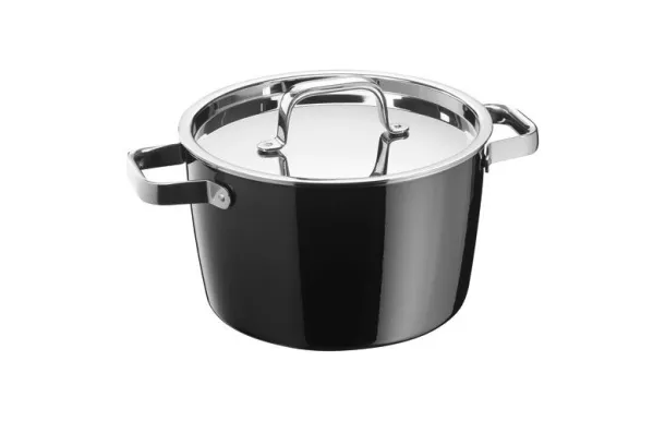 WMF Faitout haut 22 cm Noir - Fusiontec Aromatic 