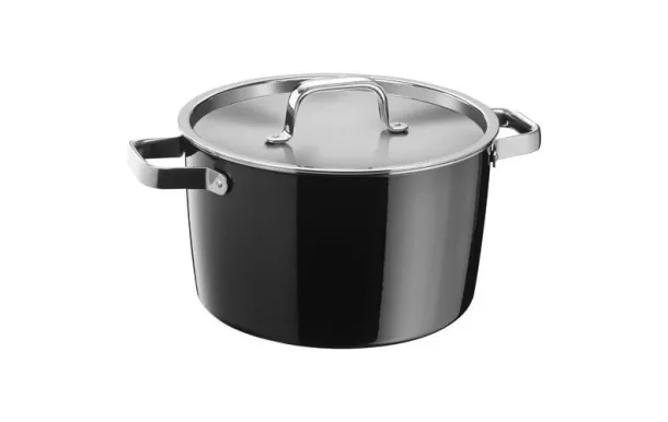 WMF Faitout haut 24 cm Noir - Fusiontec Aromatic 