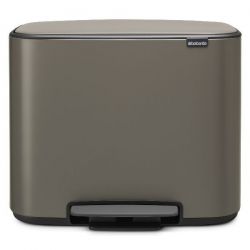 BRABANTIA Poubelle à pédale 36 L Platinium - Bo 