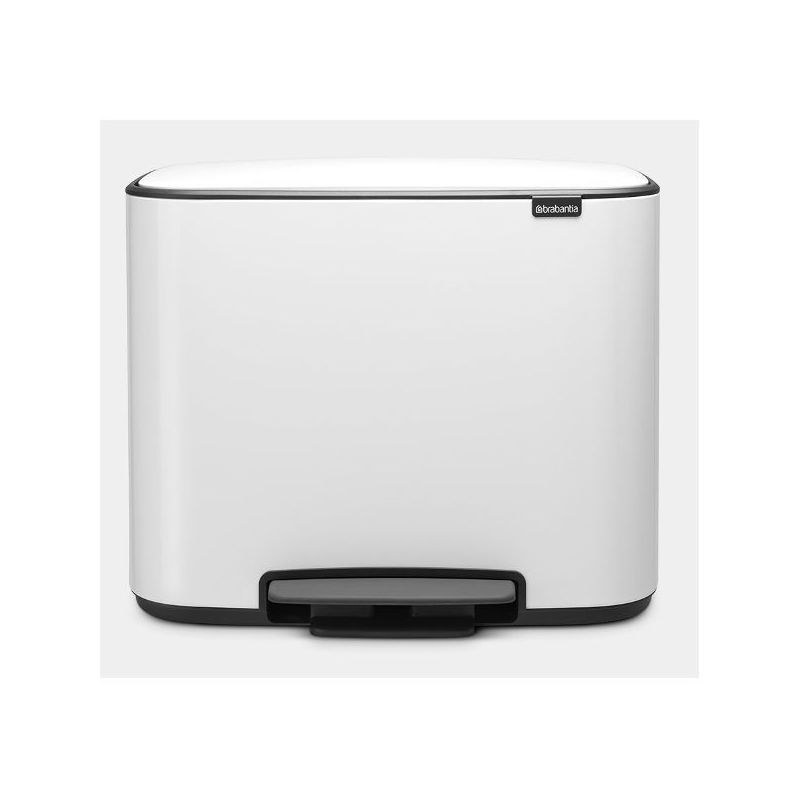 BRABANTIA Poubelle à pédale 36 L Blanche - Bo 121388