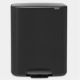 BRABANTIA Poubelle à pédale 2 x 30 L Matt Black - Bo 