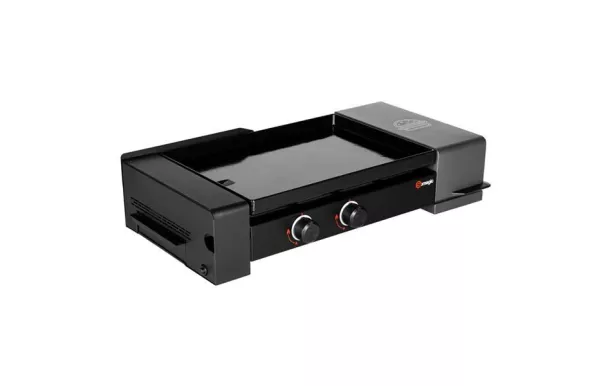 SOMAGIC Plancha Gaz 2 foyers plaque en fonte émaillée 795237