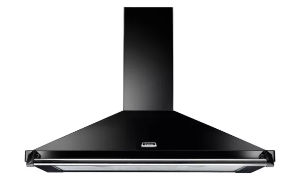 hotte decorative Hotte FALCON Classic 110 Noire/Chrome - FALHDC110BC/-EU  murale noire inox pas cher