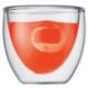 BODUM Lot de 6 verres double paroi 8 cl Pavina