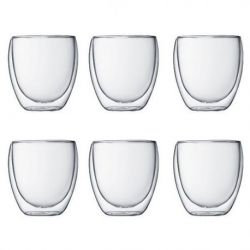 BODUM Lot de 6 verres double paroi 25 cl Pavina 4558-10-12