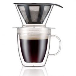 BODUM Set Mug 35 cl double paroi + Filtre à café - Pour Over