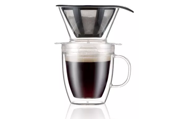 BODUM Set Mug 35 cl double paroi + Filtre à café - Pour Over avis moins cher