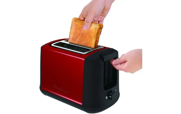 MOULINEX Grille-pain 2 fentes Rouge & Noir - Subito Select - LT340D11 avis moins cher