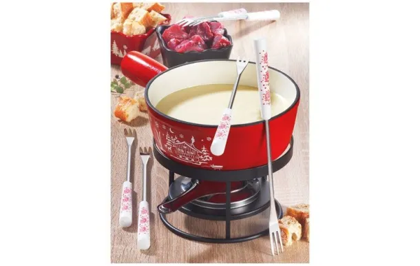 TABLE ET COOK Service à fondue - Chalet Rouge