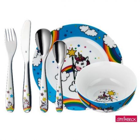 WMF Set vaisselle enfant 6 pièces - Licorne