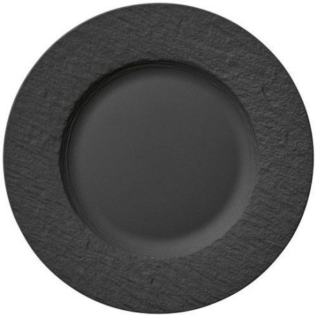 VILLEROY ET BOCH Assiette plate 27 cm Noire  Manufacture Rock