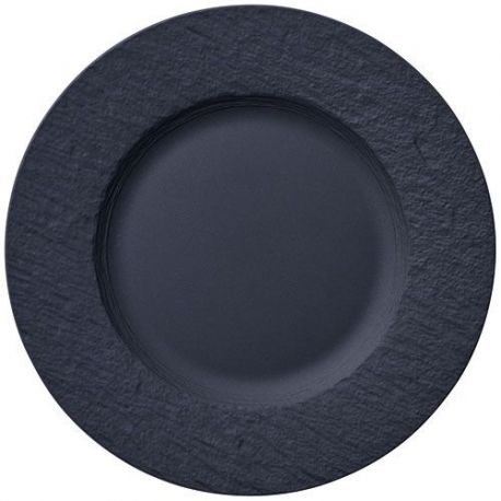 VILLEROY ET BOCH Assiette à dessert 22 cm Noire Manufacture Rock