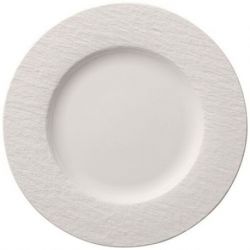 VILLEROY ET BOCH Assiette plate 27 cm Blanche Manufacture Rock