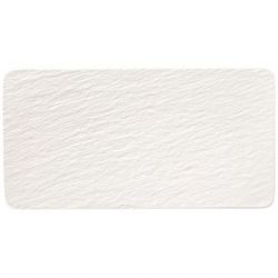 VILLEROY ET BOCH Plat à servir rectangle Blanc Mat - Manufacture Rock