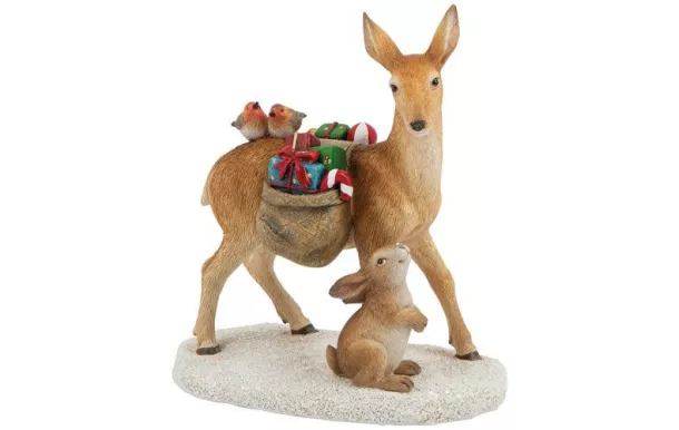 VILLEROY ET BOCH Figurine Cerf & Cadeaux