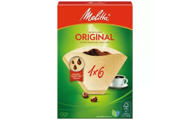 MELITTA Filtre cornet papier boite 40 brun 1x6 avis moins cher