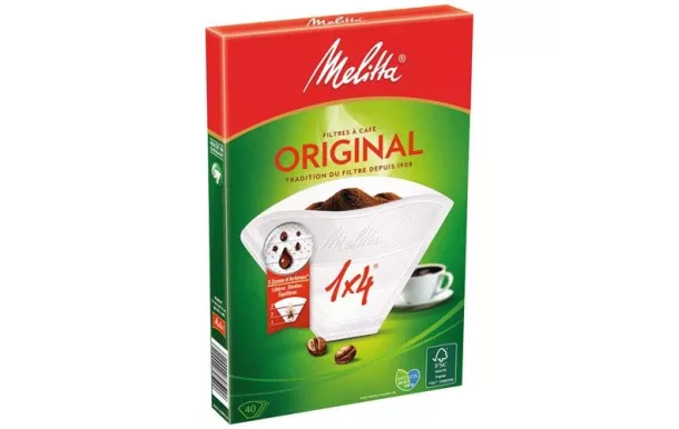 MELITTA Filtre cornet papier boite 40 - 1x4 avis moins cher