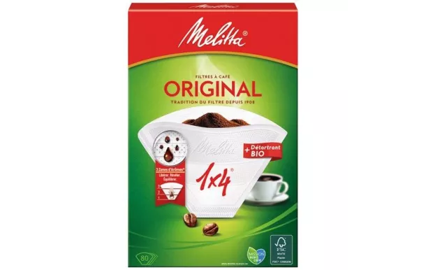 MELITTA Filtre cornet papier boite 80 1x4d avis moins cher