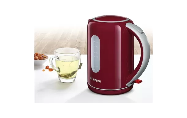 bouilloire bosch rouge 1,7 litres twk7604 avis moins cher