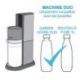 SODASTREAM Machine à gazéifier Duo blanc DUOBICB