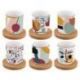EASY LIFE Coffret 6 tasses à café Modernism Coffee Mania