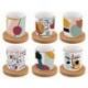 EASY LIFE Coffret 6 tasses à café Modernism Coffee Mania