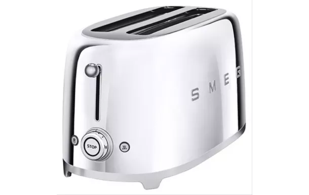 SMEG Toaster 4 tranches Chromé Années 50 - TSF02SSEU
