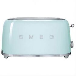 SMEG Toaster 4 tranches Vert d'Eau Années 50 - TSF02PGEU