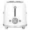 SMEG Toaster 4 tranches Blanc Brillant Années 50 - TSF02WHEU