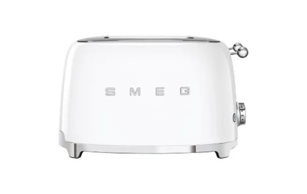 SMEG Toaster 4 tranches Blanc Mat Années 50 - TSF03WHEU