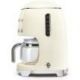 SMEG Cafetière filtre 10 tasses programmable Crème Années 50 - DCF02CREU