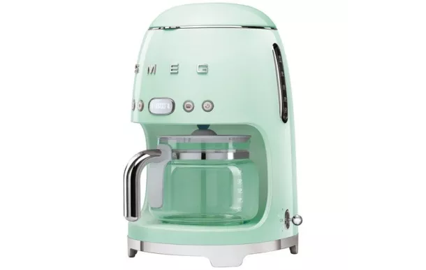 SMEG Cafetière filtre 10 tasses programmable Vert d'Eau Années 50 - DCF02PGEU